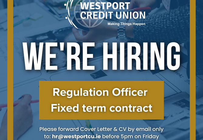 Job Vacancy - Regulation Officer