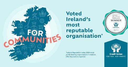 Credit Unions Named Ireland’s Most Reputable Organisation for the Fourth Year Running