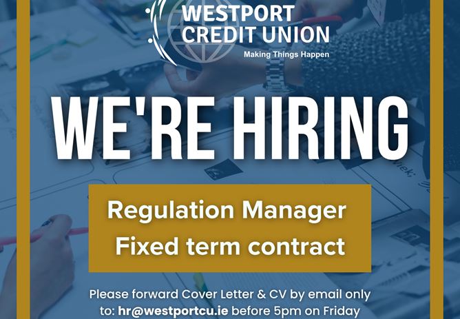 Job Vacancy - Regulation Manager
