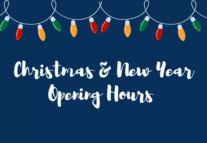 Christmas Opening Hours 2025