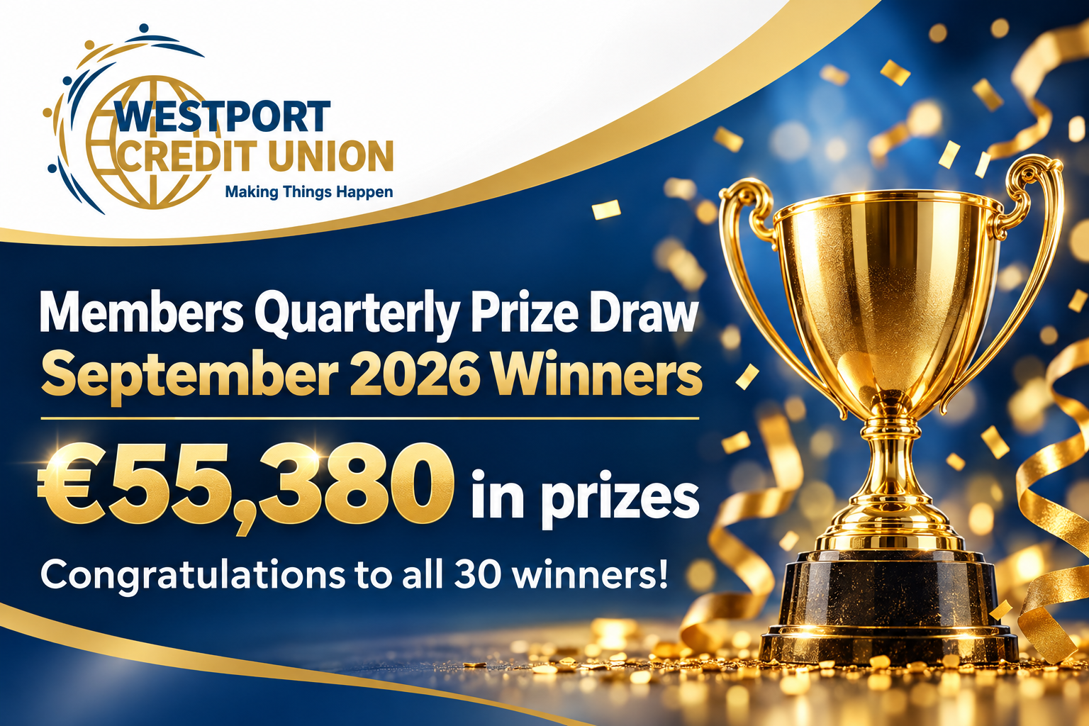 Members Quarterly Prize Draw – September 2026 Winners