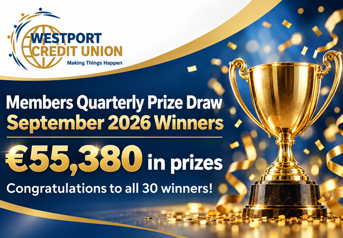Members Quarterly Prize Draw – September 2026 Winners